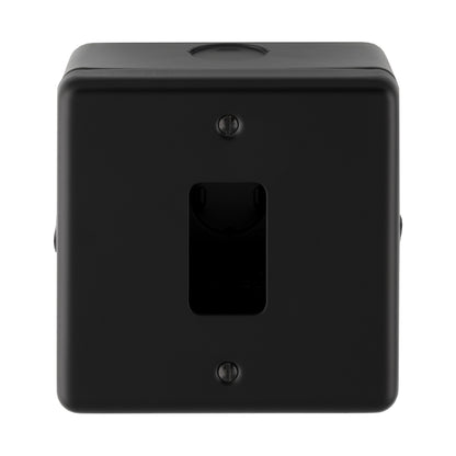 Metal Clad 1-8 Gang Grid Plate - C/W Surface Box