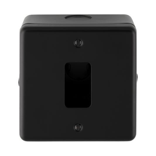 Metal Clad 1-8 Gang Grid Plate - C/W Surface Box