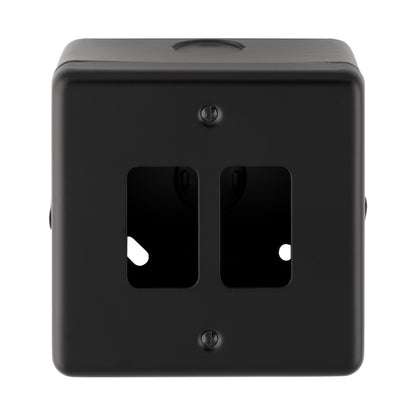 Metal Clad 1-8 Gang Grid Plate - C/W Surface Box