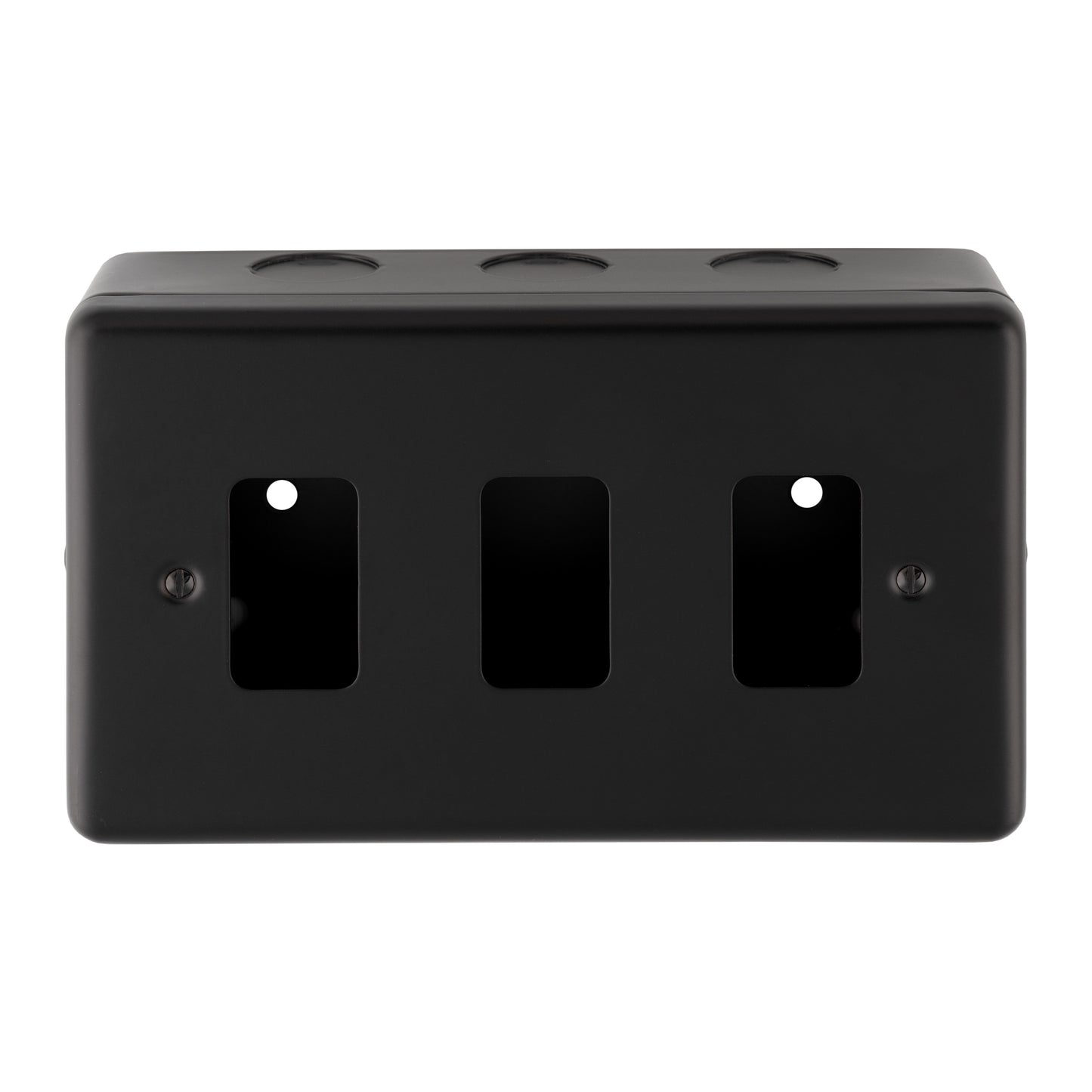 Metal Clad 1-8 Gang Grid Plate - C/W Surface Box
