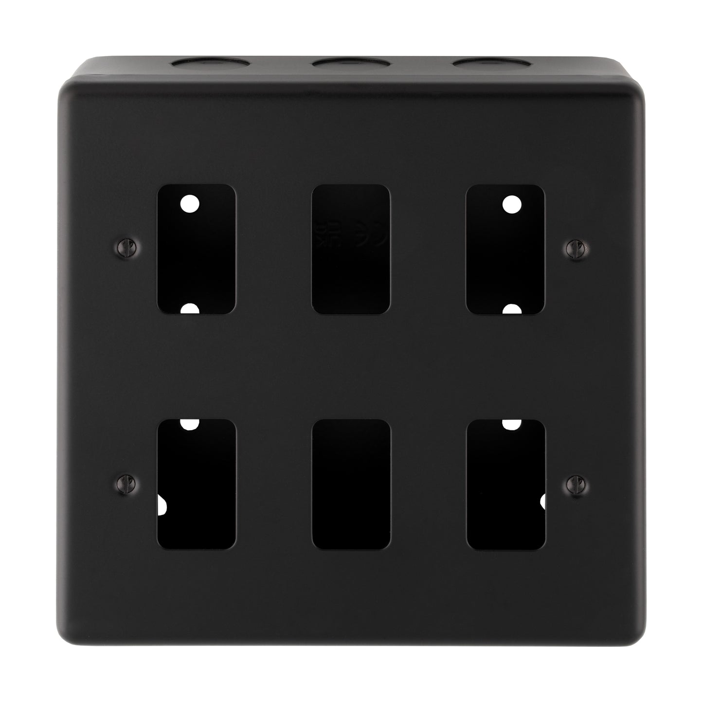 Metal Clad 1-8 Gang Grid Plate - C/W Surface Box