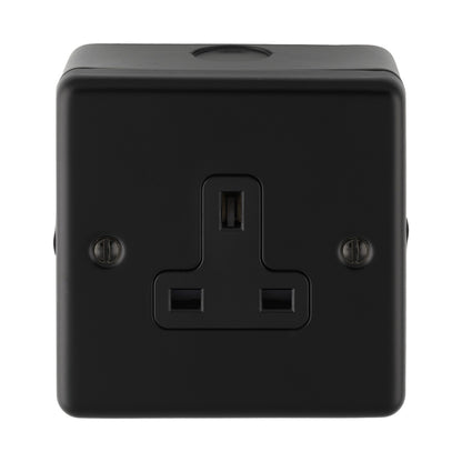 Metal Clad 1-2 Gang 13Amp Unswitched Socket