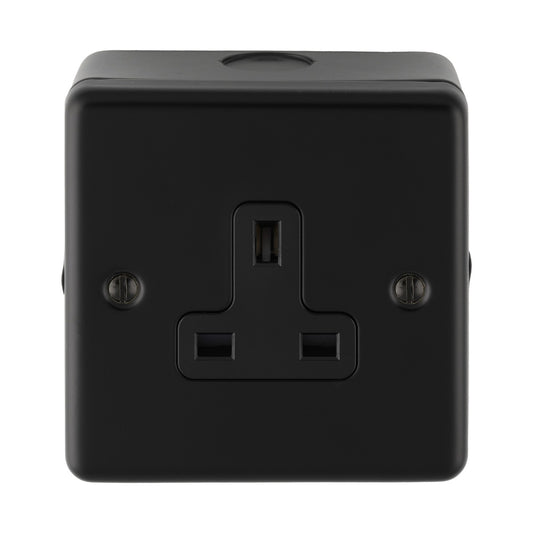 Metal Clad 1-2 Gang 13Amp Unswitched Socket