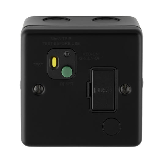 Metal Clad 13Amp Unswitched RCD Spur