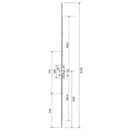 Latch Deadbolt 2 Rollers Lift Lever Multipoint Door Lock