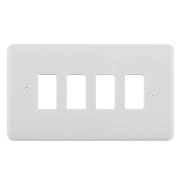 Enhance White Grid Plates