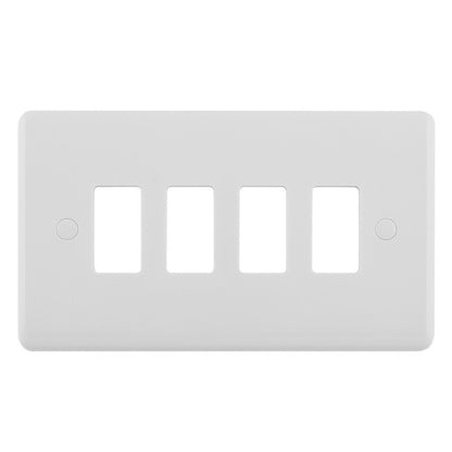 Enhance White Grid Plates