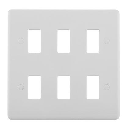 Enhance White Grid Plates