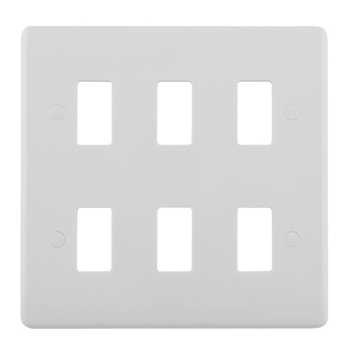 Enhance White Grid Plates