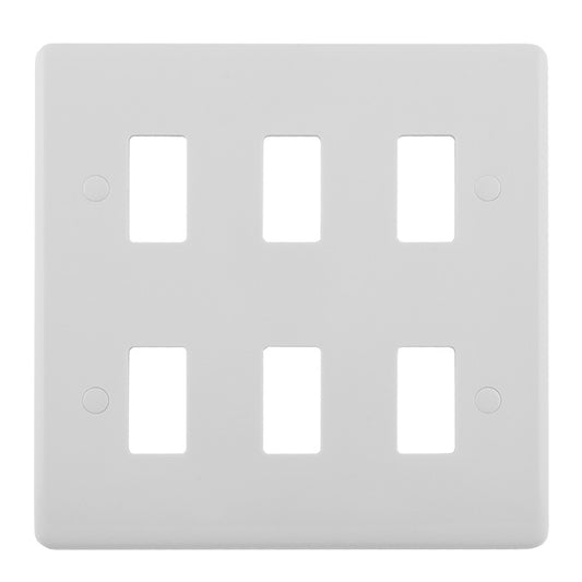 Enhance White Grid Plates