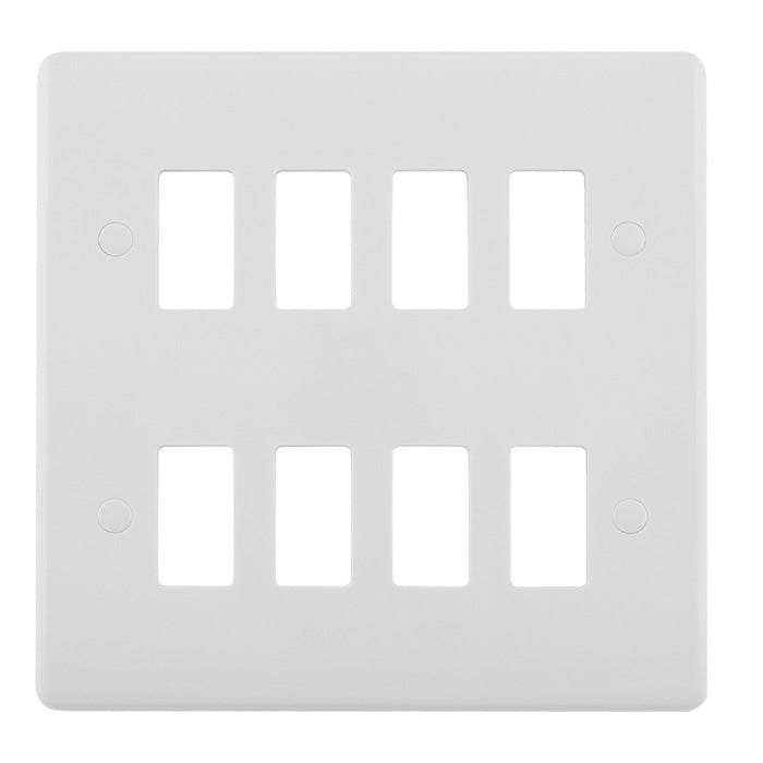 Enhance White Grid Plates