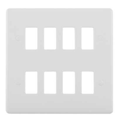 Enhance White Grid Plates