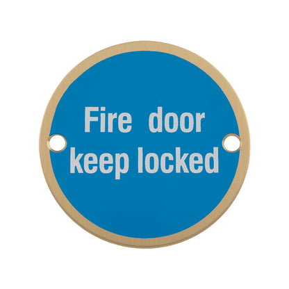 Fire Door Keep Locked Symbols