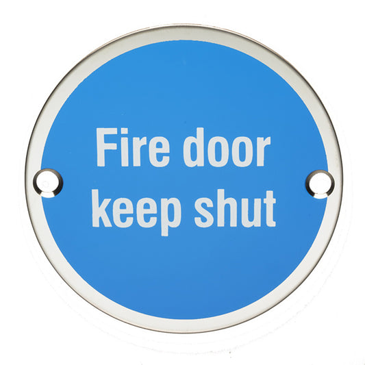 Fire Door Keep Shut Sign