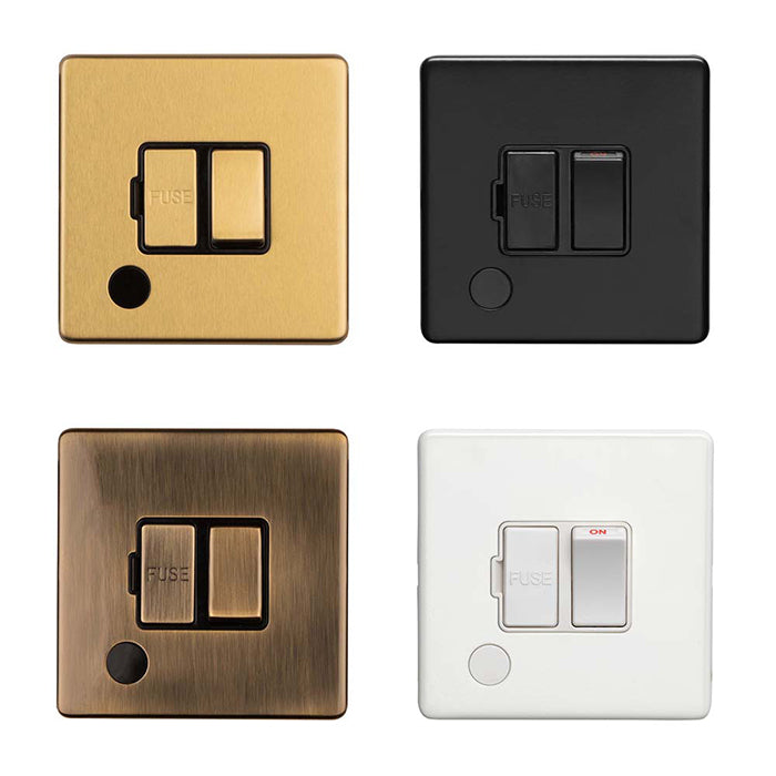 Concealed 3mm Switched Fuse Spur With Flex Outlet