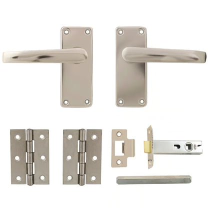 Aluminium Door Handle, Tubular Latch & Hinge Packs