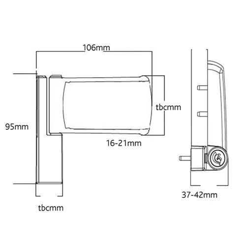 Flag Hinge with Adjustable Step Height