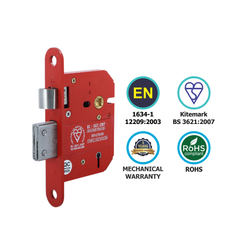 Alternative view of Bs 3621 Era Retro Lock Case Sash Lock - Case Only 66mm and 76mm - Each