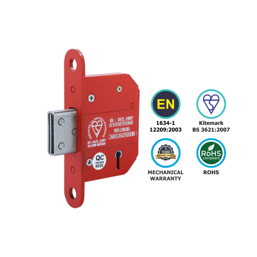 Alternative view of Bs 3621 Era Retro Lock Case Dead Lock - Case Only 66mm and 76mm -  Each