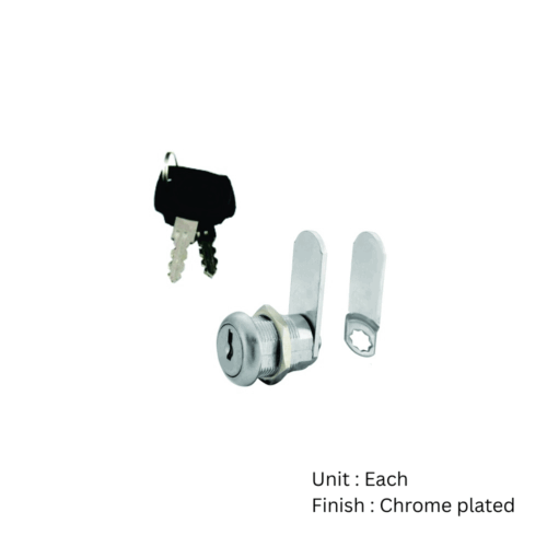 Alternative view of Sichern Universal Cam Lock Chrome 25mm 25mm Chrome Plated  Each
