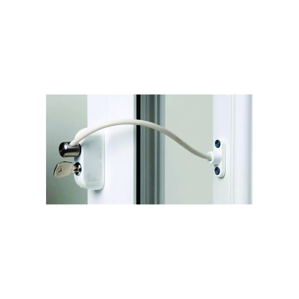 Stylo Suite Door Handle on Lockplate Polished Chrome/Satin Chrome - latchplate 1 Window Restrictor