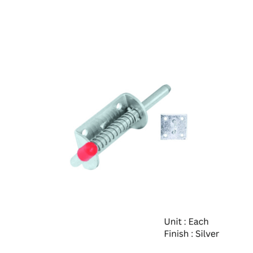 Alternative view of Animal Spring Bolt C/W Staple with Multiple Sizes and Finish Each