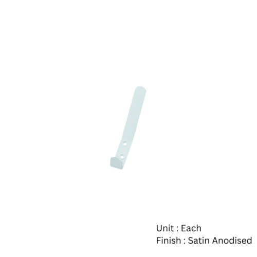 Alternative view of Aluminium Hat And Coat Hook 127mm Satin Anodised Each