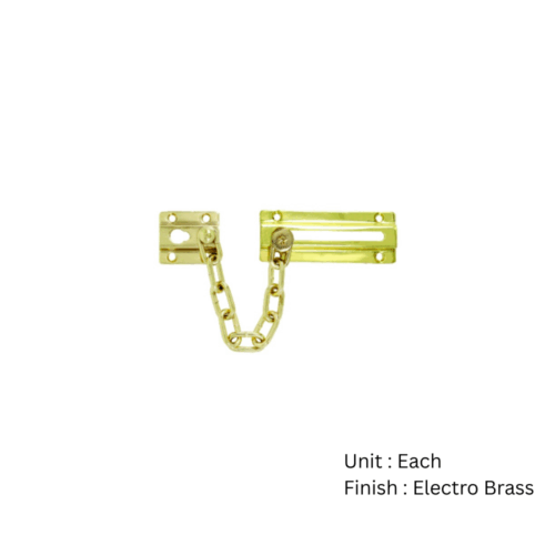 Alternative view of Steel Door Chain 100mm Electro Brass and Chrome Plated Finish Each