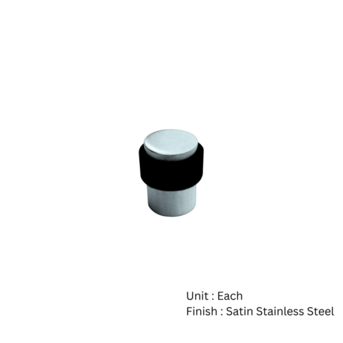 Alternative view of Floor Mounted Stainless Steel Collared Door Stop - Flat 30 X 40mm Satin Each