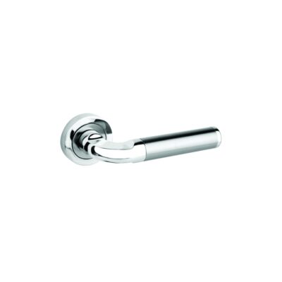 round rose latch polished satin chrome
