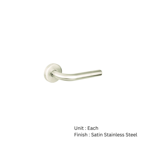 Alternative view of Stainless Steel Round Rose Latch - Radius  Satin Stainless Set