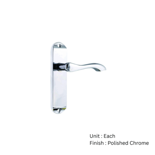 Alternative view of Berkeley Long Latch Furniture On Plate To En1906 (Part 3) Chrome Plated and Satin Nickel Plated Set
