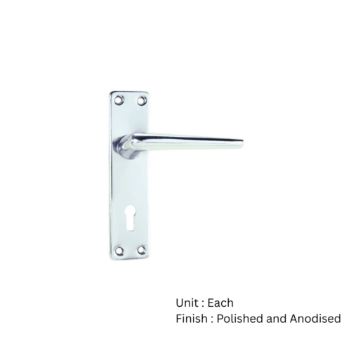 Alternative view of Brunel Lock Furniture    Polished And Anodised Set