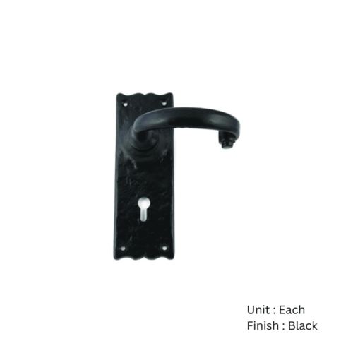 Alternative view of Black Antique Traditional Lock Furniture - Ludlow   Epoxy Black Set