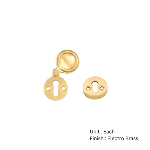 Alternative view of Victorian Open And Covered Escutcheon 32mm Set