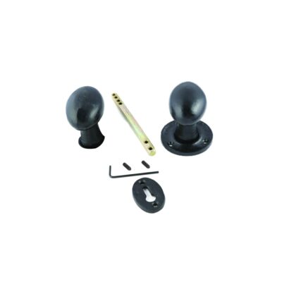 Black Antique Oval Rim Knob