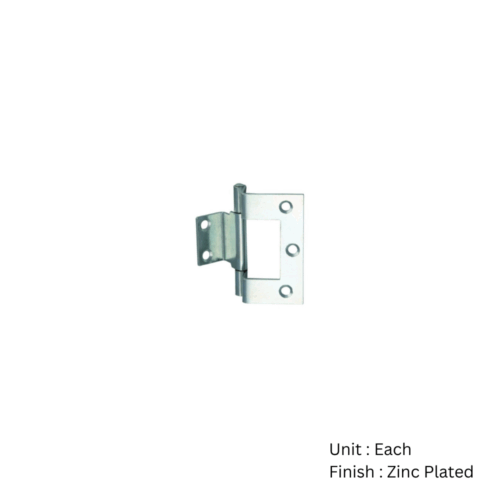 Alternative view of Cranked Cabinet Hinge - Pair  63mm Bright Zinc Plated Pair