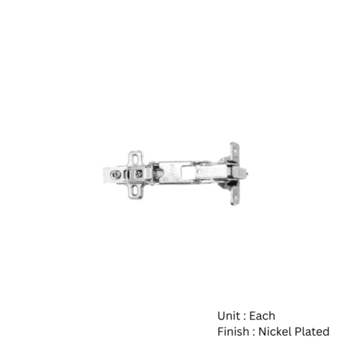 Alternative view of Sprung Cabinet Hinge 165 Degree Clip-On Plate 35mm Nickel Plated Pair