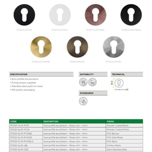 rt001 slim datasheet