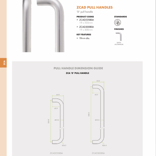 Alternative view of Rose Pack 2 x Push On Roses Suitable for Contract Aluminium 19mm and 22mm Pull Handles