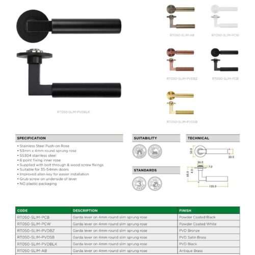 rt050 slim datasheet
