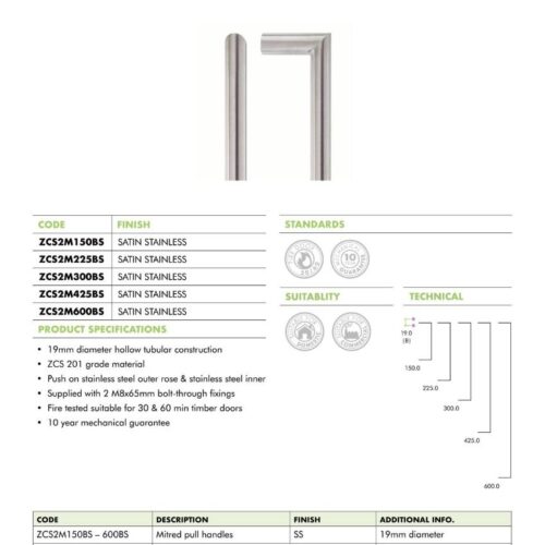 zcs2m b pullhandle datasheet