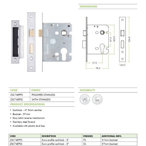 zsc76ep datasheet page 0001